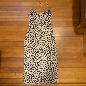Nastygal Leopard Midi Dress